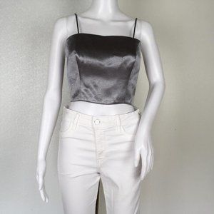Ramy Brook Woman Spaghetti Strap Crop Top DM50